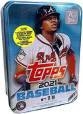 Topps  2021 Series 1 Baseball Ronald Acuna Trading Card Tin Set, 75 Cards