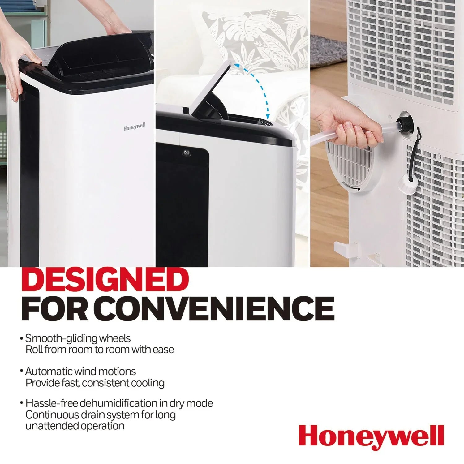 Honeywell 10,000  Smart WiFi Portable Air Conditioner & Dehumidifier with Voice Control, HF0CESVWK6