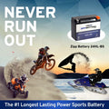 Zipp Battery YTX24HL- (24HL- 12 Volt,21 Ah, 260 ) Motorcycle Battery for Kawasaki 1200cc Zg1200 Voyager Xii 1995