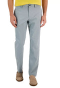Perry Ellis Portfolio Men's Slim-Fit Solid Tech Pants in Monument Grey 38 x 32