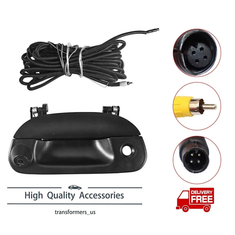 Ford F150 F250 Rear View Camera Kit with Wiring & Tailgate Handle, High Definition , 150-degree Wide Angle, Water-Resistant