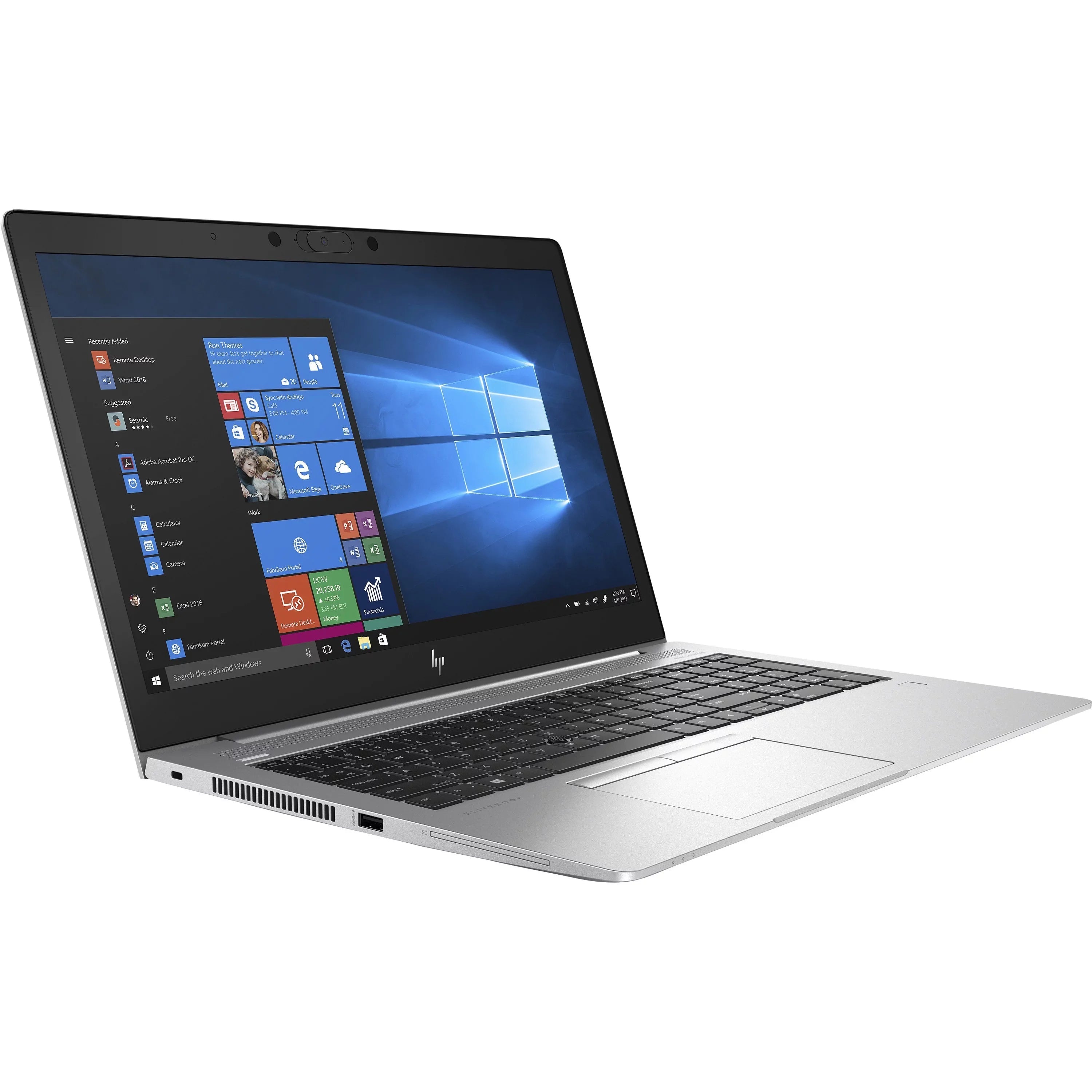 EliteBook 850 G6 15.6" Touchscreen Notebook - Intel Core i5-8365U - 8GB  - 32GB Optane Memory - 256GB  - Intel  Graphics 620 - Windows 10 Pro - Silver