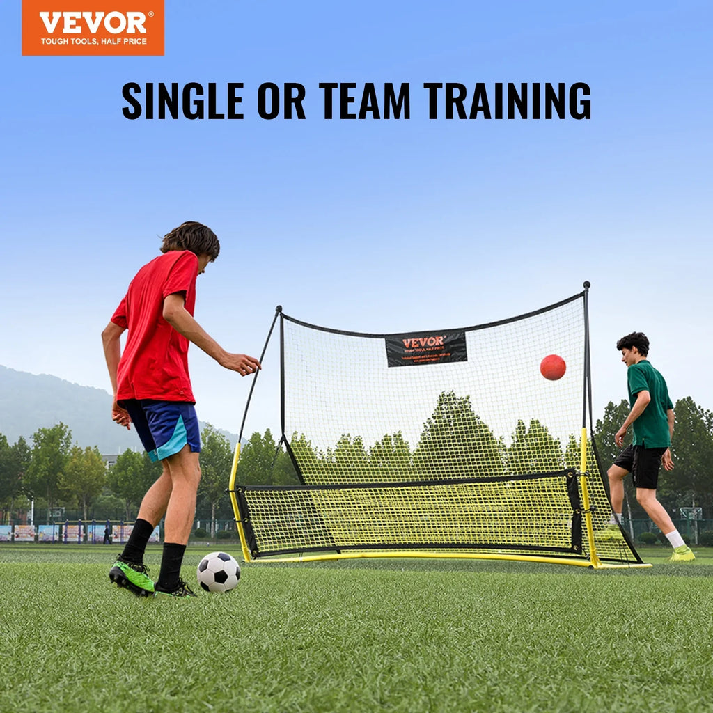 71"x40" Soccer Trainer 2--1 Portable Soccer Rebounder Net Portable Bag