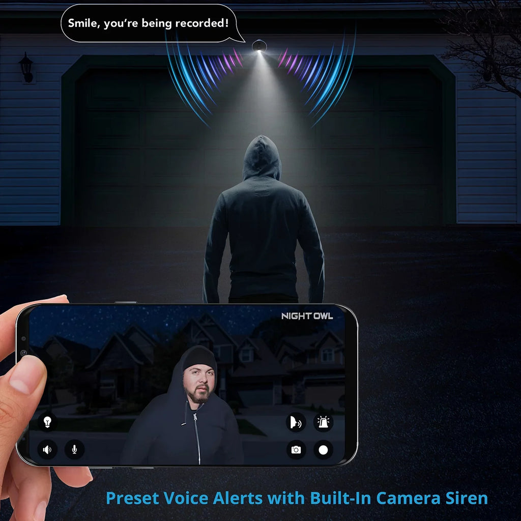 Night Owl Wi-Fi  4K  Camera with 2-Way Audio