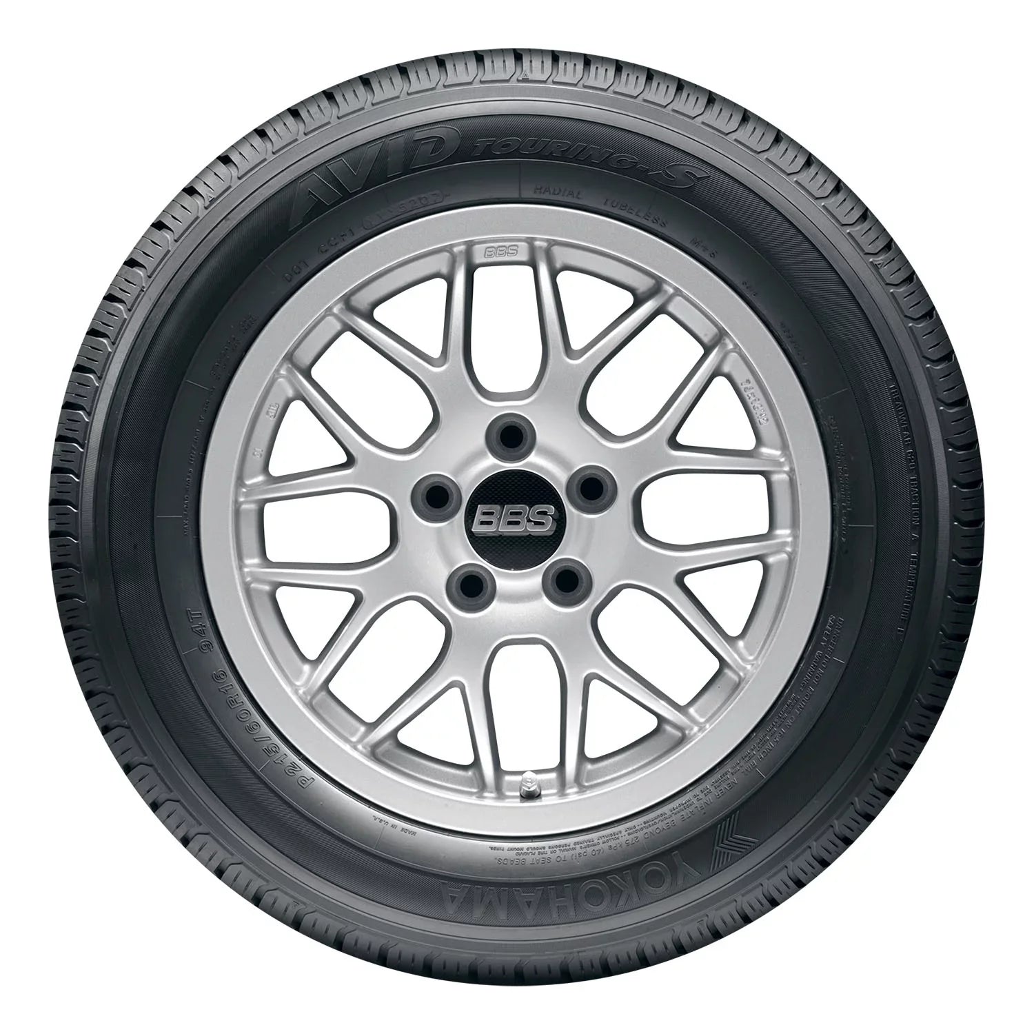 Set of 4 Yokohama Avid Touring-S 225/65R17 102T Tires Fits: 2014-23 Chevrolet Equinox , 2007-16 Honda -V -L