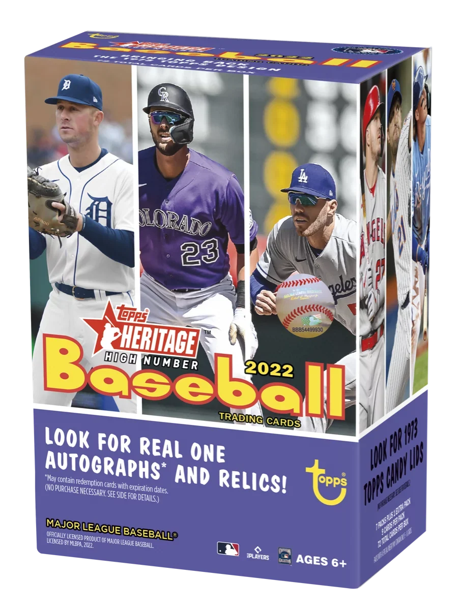 2022 Topps Heritage High Number Baseball Blaster Box Trading Cards