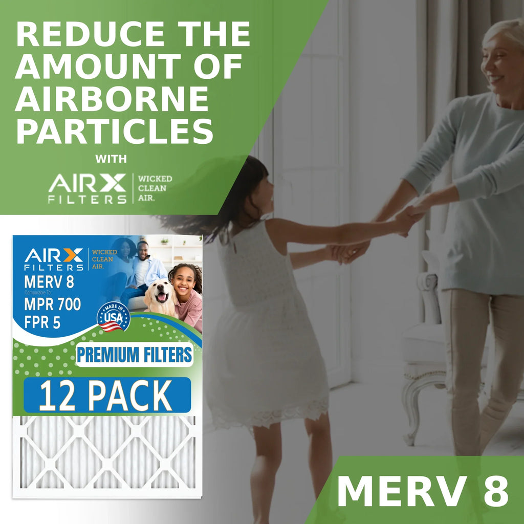 16x30x1 Air Filter  8 Rating, 12 Pack of Furnace Filters Comparable to  700 &  5 - Made in  by     .