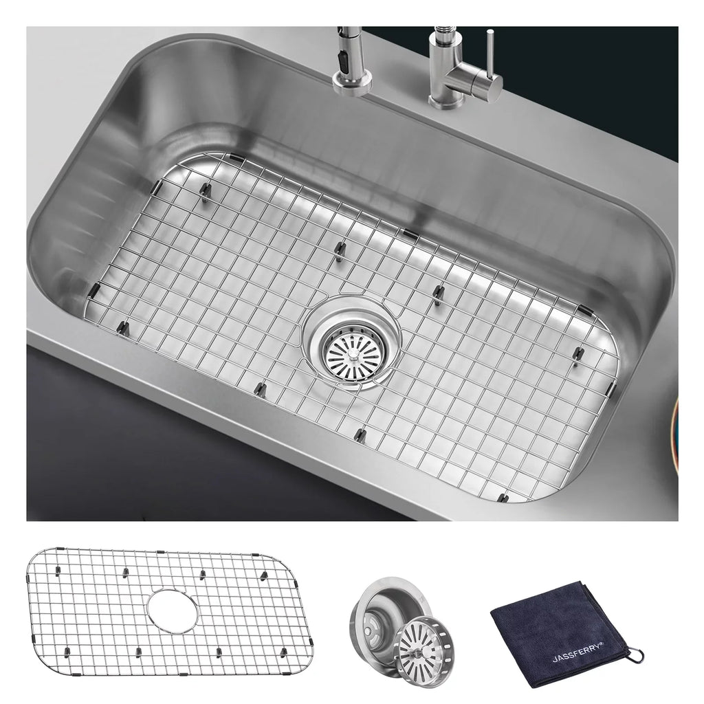 Undermount Kitchen Sink Single Bowl 30 Inch, 30", 16-gauge Stainless Steel