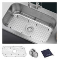 Undermount Kitchen Sink Single Bowl 30 Inch, 30", 16-gauge Stainless Steel