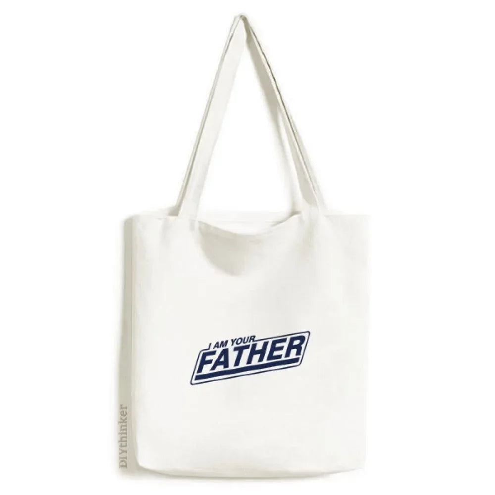Father Entry Identifies Belong Tote Canvas Bag Shopping Satchel Casual Handbag