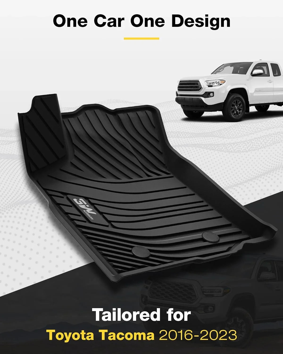 3W Floor Mats for 2021-2024 Toyota Sienna 7 Seat Car Floor Liner fit Sienna 7 seat  All weather