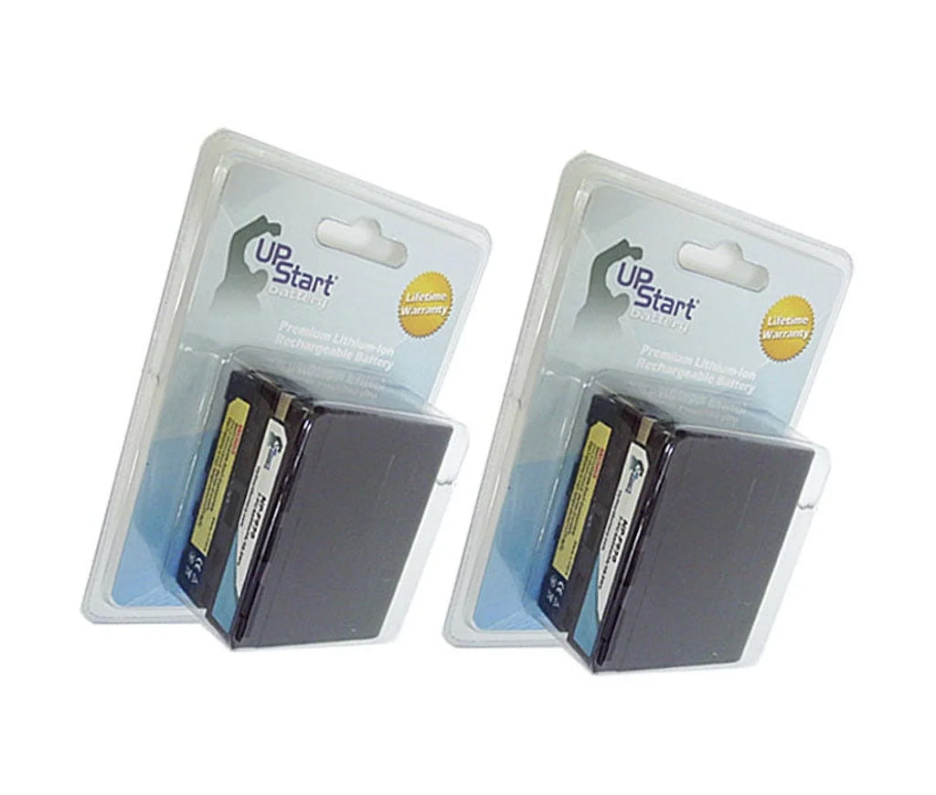 2x Pack - UpStart Battery Sony -A100 Battery - High Capacity High Capacity Replacement for Sony -F970 Digital Camera Battery (6600mAh, 7.4V, Lithium-Ion)