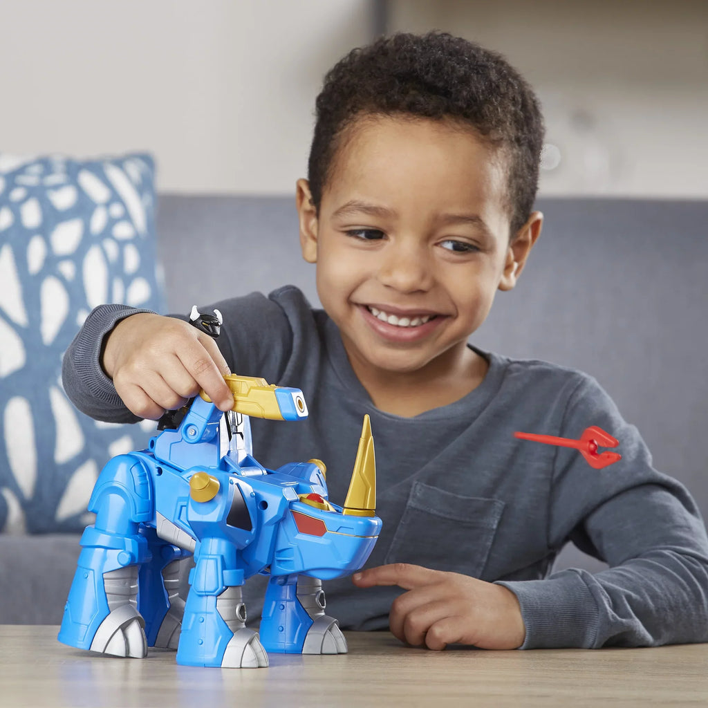Playskool Heroes Power Rangers Morphin Zords Black Ranger & Rhino Zord