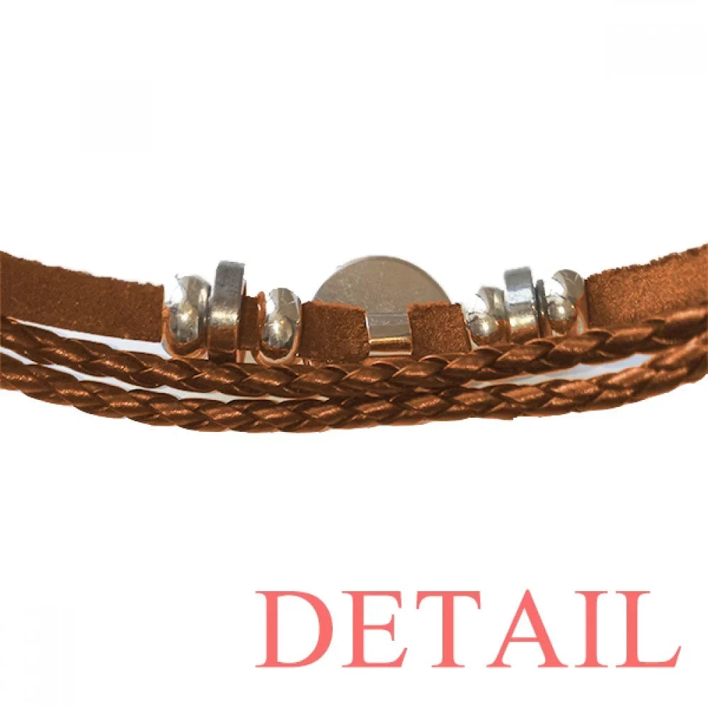 wealth queen q poker bracelet wristband leather jewelry ornament