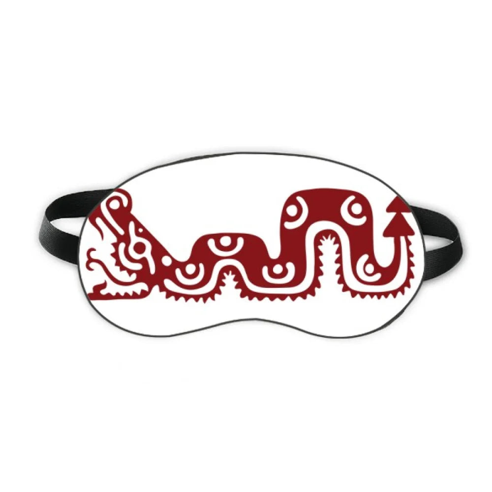 Mexico Totems Mexican Snake Ancient Civilization Sleep Eye Shield Soft Night Blindfold Shade Cover