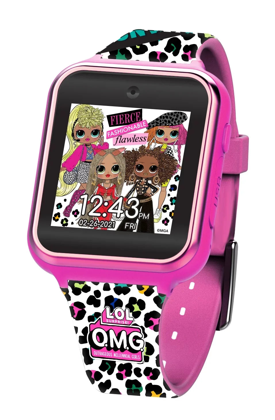 Entertainment  Surprise! Unisex Child iTime Interactive Smartwatch 40mm Pink (OMG4029)