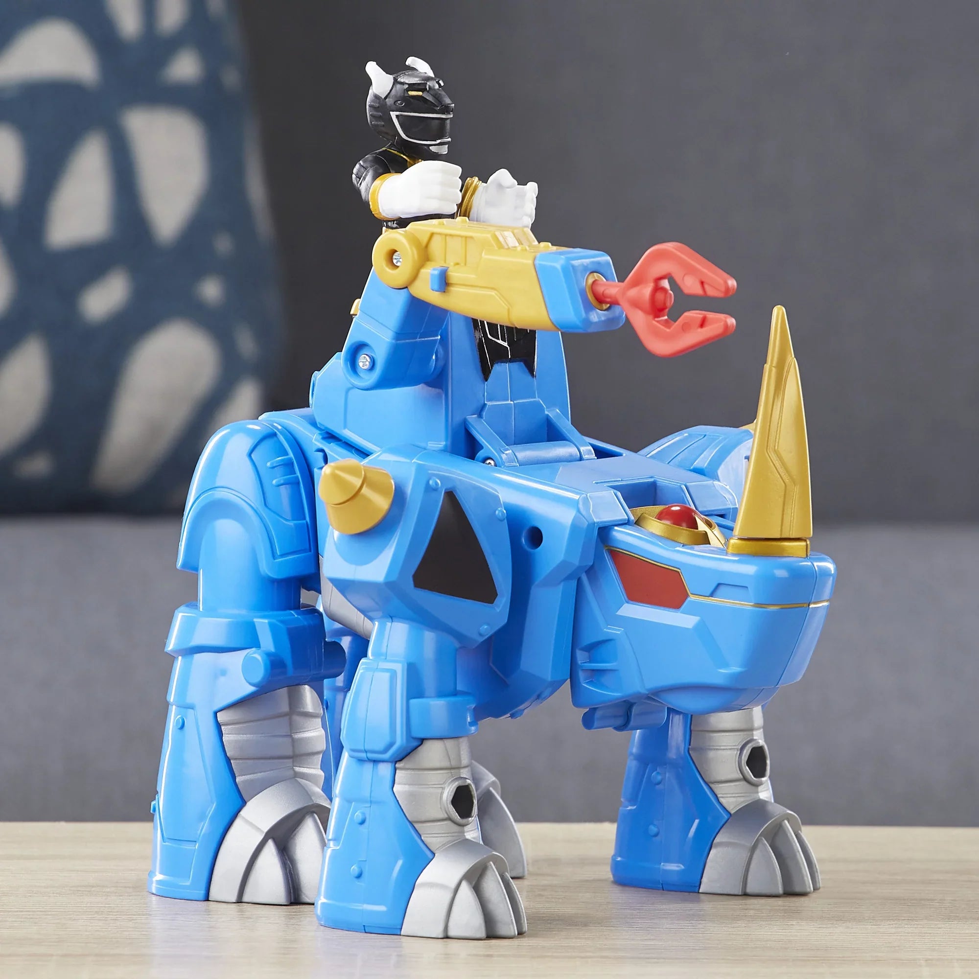 Playskool Heroes Power Rangers Morphin Zords Black Ranger & Rhino Zord