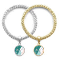 Rivers s Art Pattern Lover Bracelet Bangle Pendant Jewelry Couple Chain