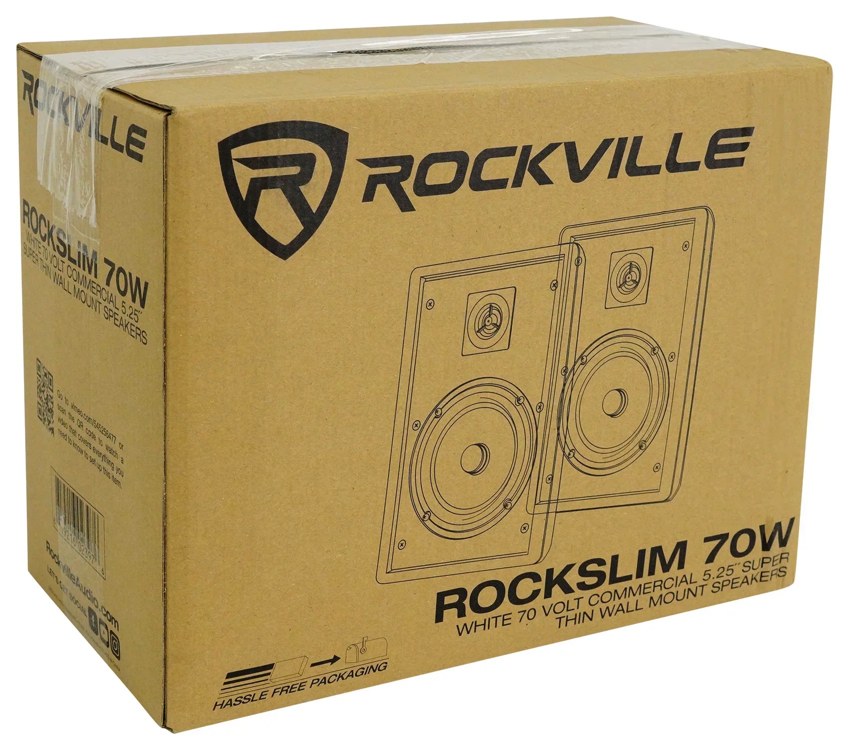 6-Zone Amplifier+4  Pendant+8 Slim White Wall Speakers 4 Restaurant/Bar/Cafe