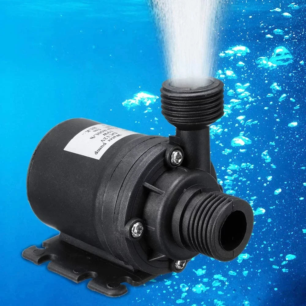 12V Brushless Water Pump 1/2'' Male Thread Centrifugal Submersible Pump 800L/H 210GPH 4M/13ft for Fountain Solar Panel Pond Aquarium Water Circulation System