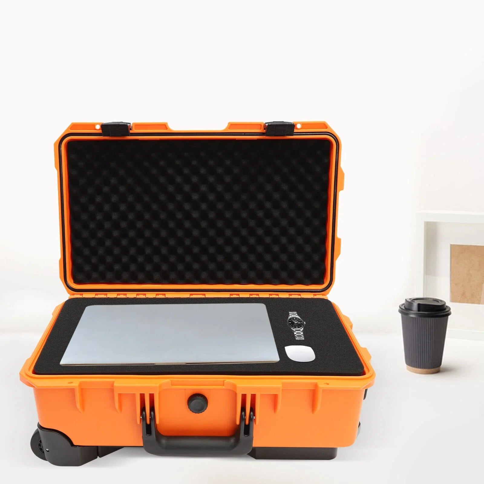 22" Camera Box Storage Protect Roller Carry Case Waterproof Camera Box Case