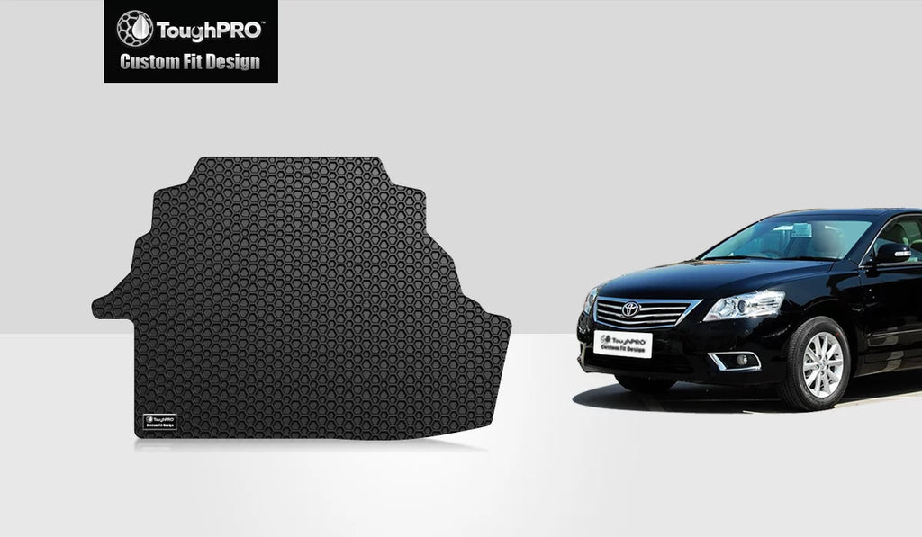 ToughPRO - Trunk Mat Compatible with  Camry - All Weather Heavy Duty (Made in ) - Black Rubber - 2008