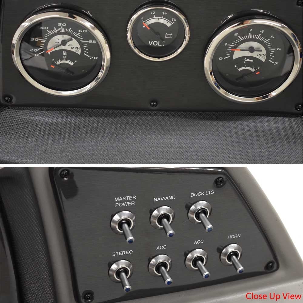 Lowe Boat Dash Console Panel 2249445 | Teleflex Mercury 32 Inch Gray