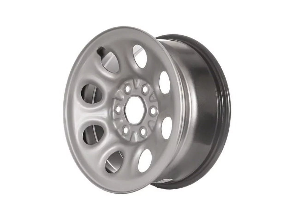 Steel Wheel - 17 x 7.5 Inch - 8 Hole - Silver - Compatible with 2009 - 2014 Chevy Express 1500 2010 2011 2012 2013