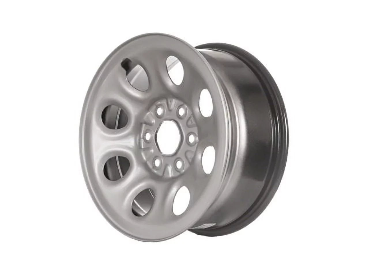 Steel Wheel - 17 x 7.5 Inch - 8 Hole - Silver - Compatible with 2009 - 2014 Chevy Express 1500 2010 2011 2012 2013