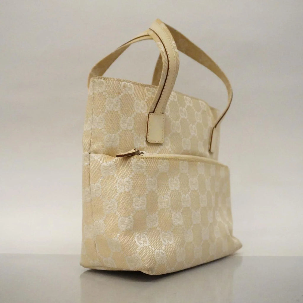 Pre-Owned Gucci Handbag  Canvas 002 1079 Leather Ivory Women's (Good)