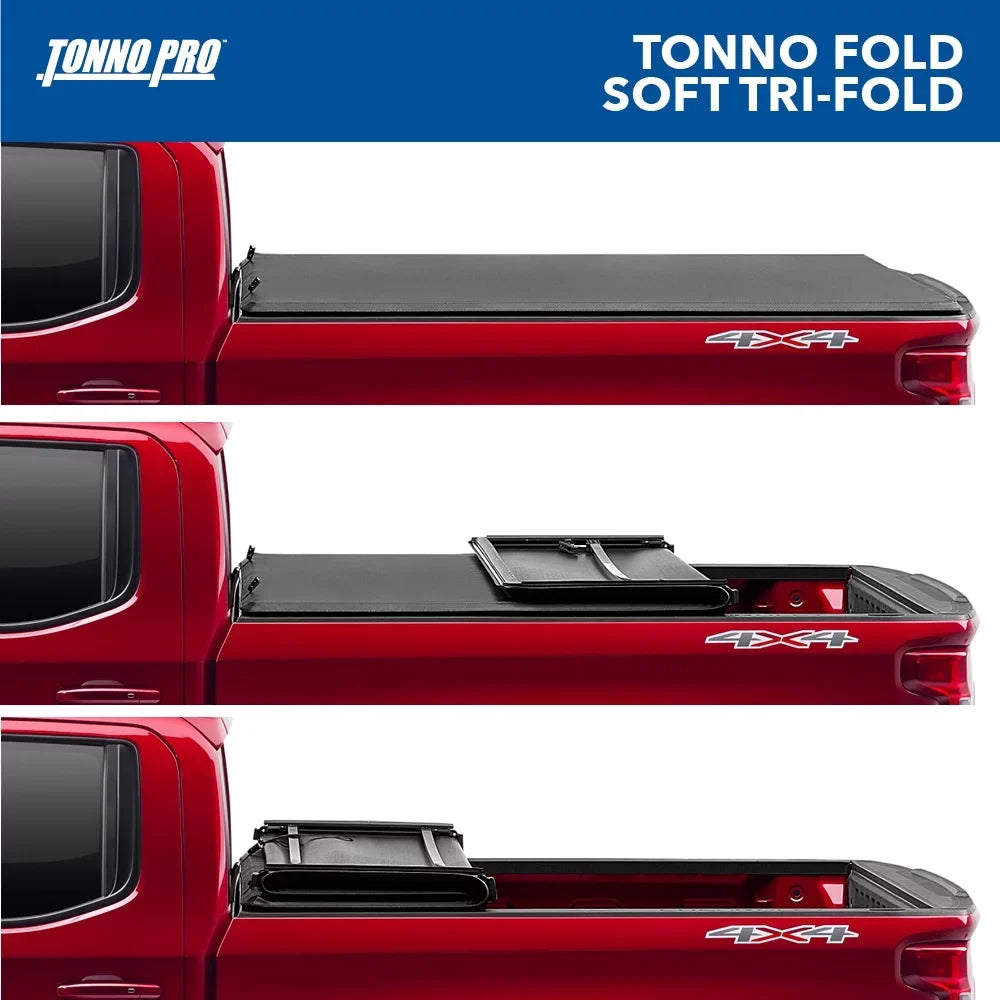 Tonno Pro Tonno Fold, Soft Folding Truck Bed Tonneau Cover | 42-318 | Fits 2019 - 2023 Ford Ranger 6' 1" Bed (72.7")