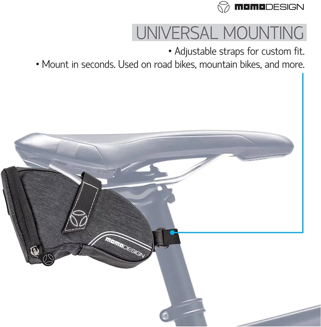Bike  Saddle Bag  Weather Safe  Perfect for Storage  Led Tail Light & Reflective Design  Capacity of 1.2 L