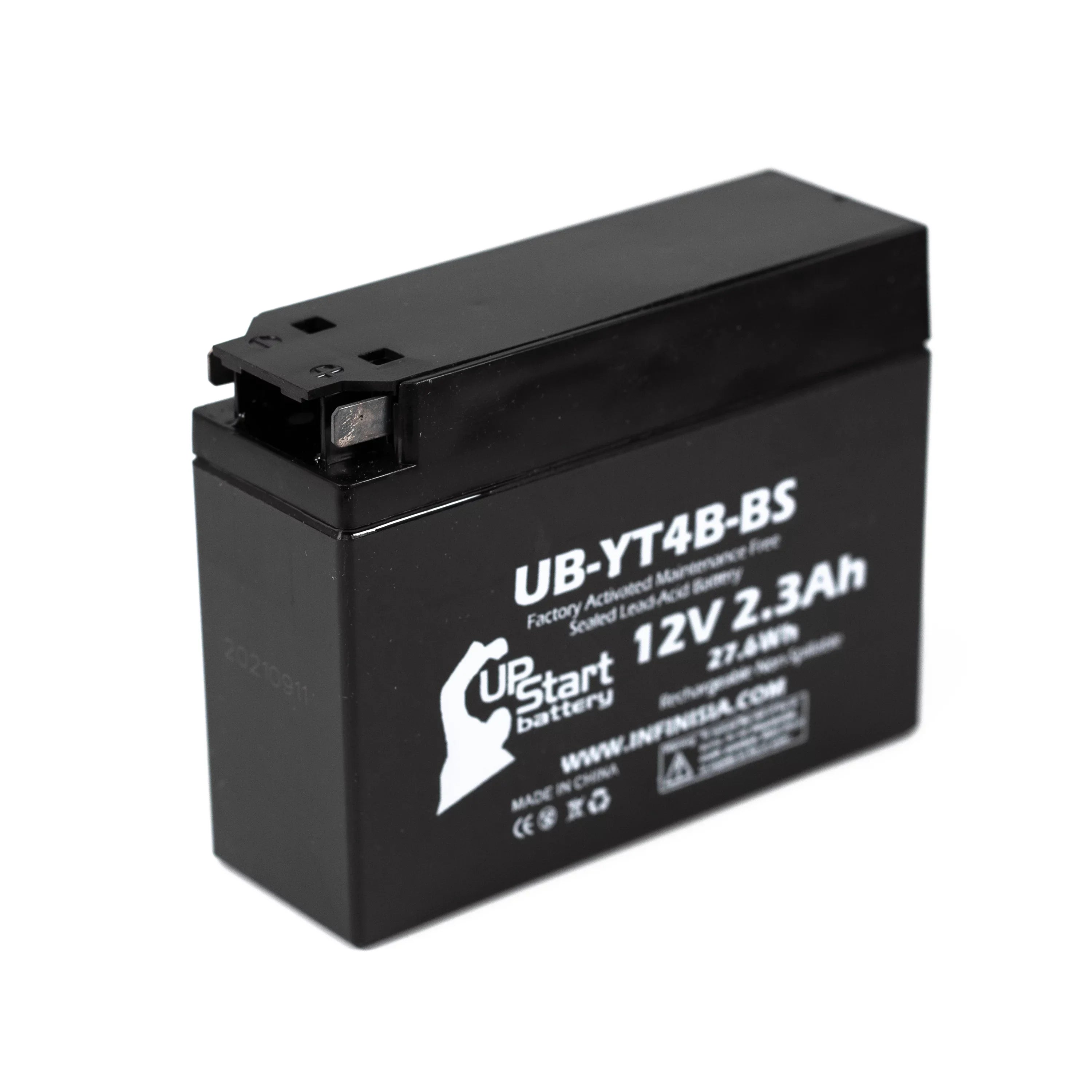 3-Pack UpStart Battery Replacement for 2012 Yamaha SR400 () 400CC Factory Activated, Maintenance Free, Motorcycle Battery - 12V, 2.3Ah, -YT4B-