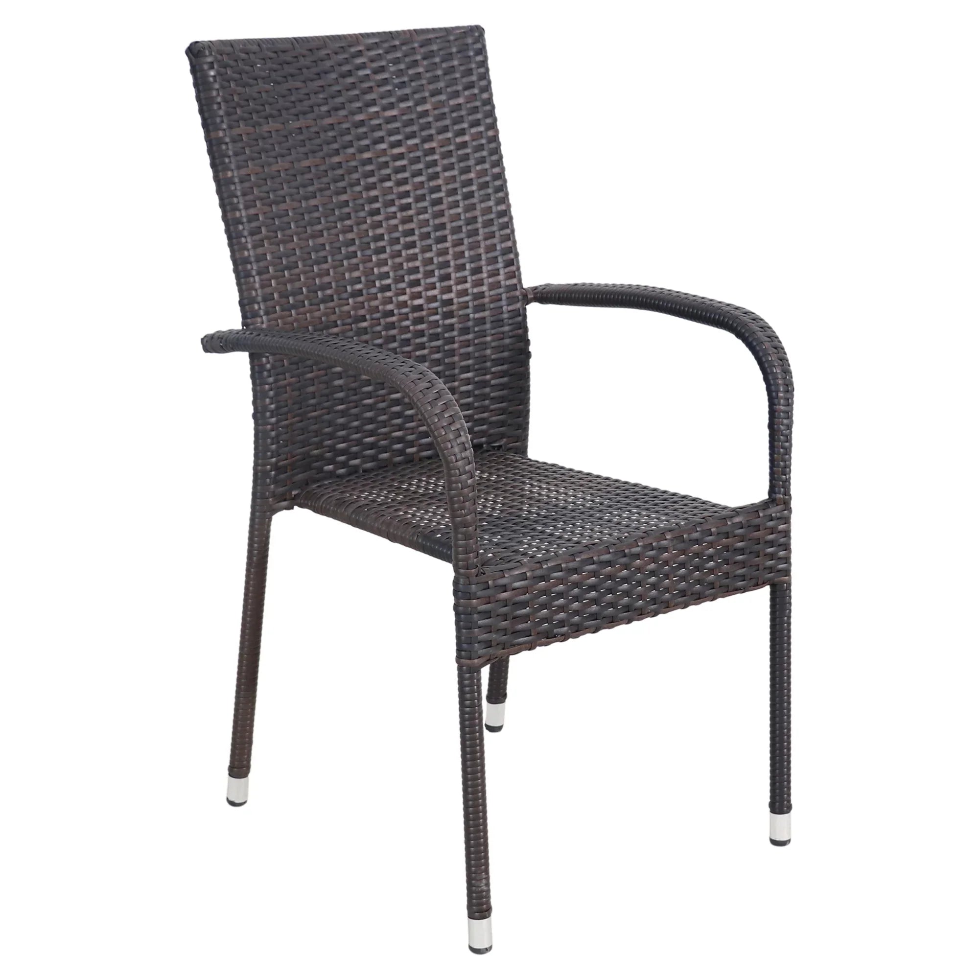 Northlight 5-Piece Venice Brown Woven Resin Wicker Outdoor Patio Dining Set