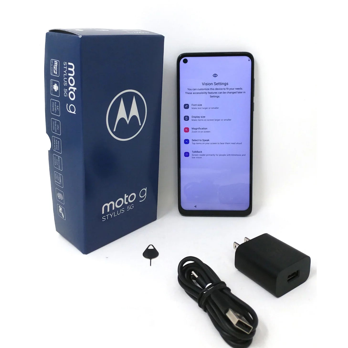 Open Box Motorola Moto G Stylus 5G 2021 128GB XT2131-3 Unlocked 6.8" 4GB  Phone - Cosmic Emerald