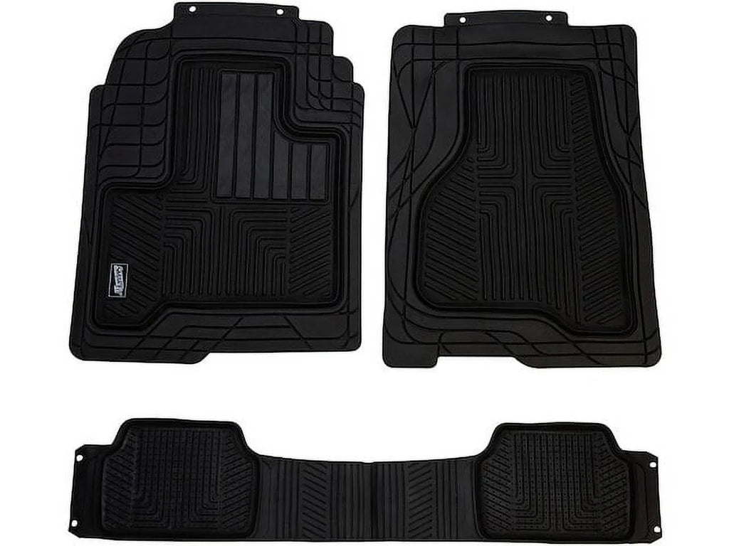 Floor Mat Set 3 Piece - Compatible with 2001 - 2018 Ford Escape 2002 2003 2004 2005 2006 2007 2008 2009 2010 2011 2012 2013 2014 2015 2016 2017