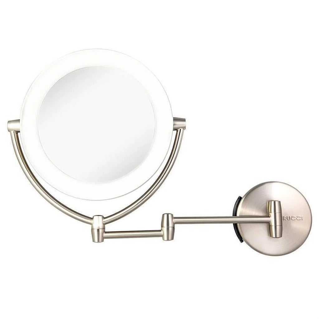 Rucci M1000 13.5 in. 1x & 10x Magnifying Lighted Makeup Vanity Mirror with 3 Touch, 3 Tones,  Adapter & Battery