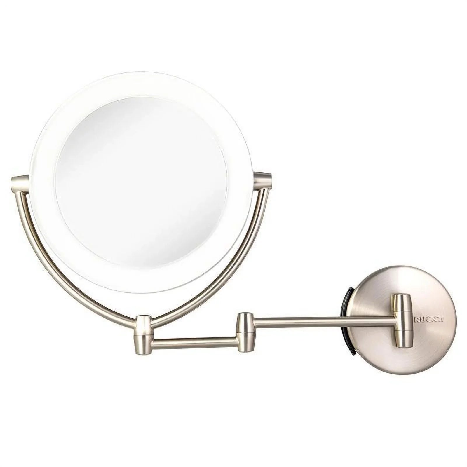 Rucci M1000 13.5 in. 1x & 10x Magnifying Lighted Makeup Vanity Mirror with 3 Touch, 3 Tones,  Adapter & Battery