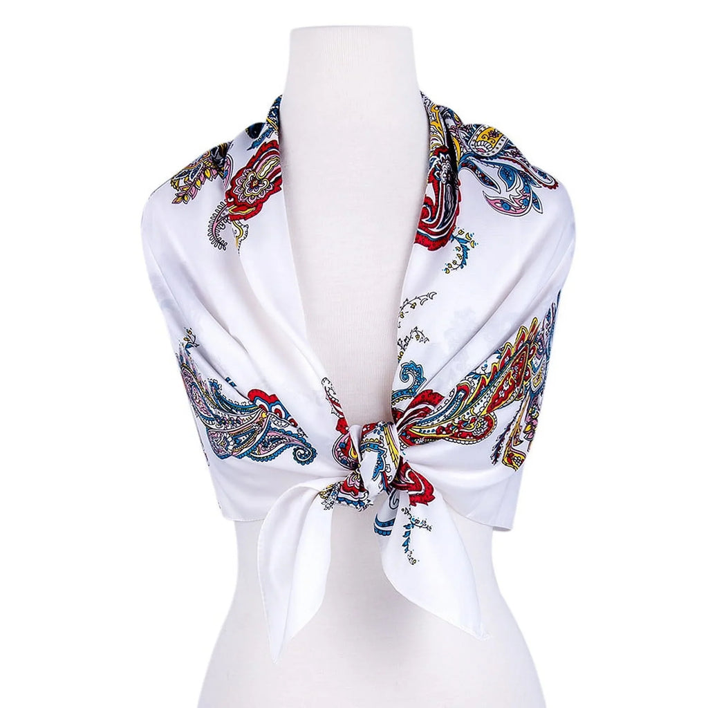 Evening Shawl and Wrap for Women Magic Land Silk Shawl 39x39” (100x100 cm) Travel Scarf Tops Fashion Shawl for Wedding