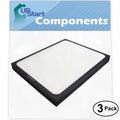 3-Pack Replacement for Blueair 250E Air Purifier Filter - Compatible with Blueair 200 & 300 Air Filter