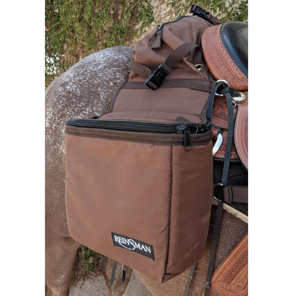 35CY Reinsman Insulated Cooler Trail Horse Saddle Bags Brown
