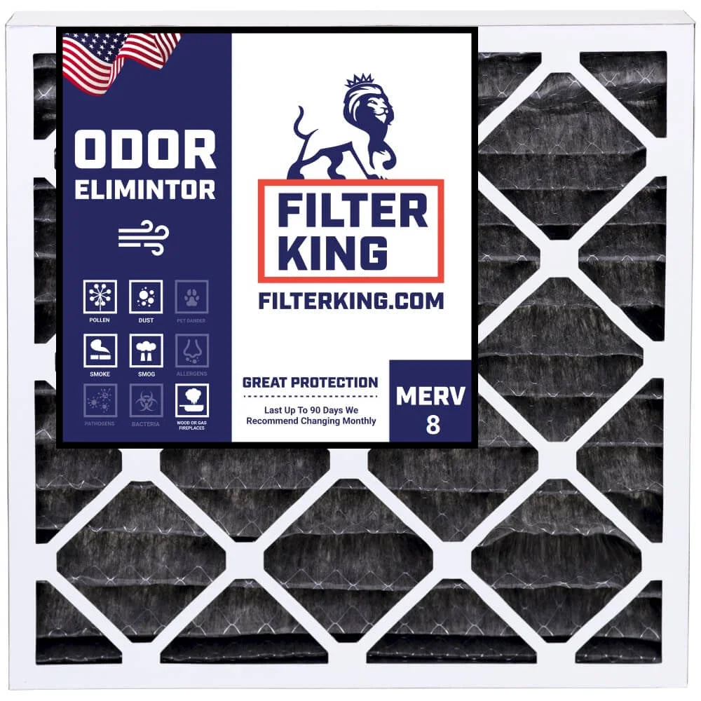 Filter King 12x12x1 Air Filter | 4- | Carbon  8  Pleated A/C Furnace Filters |    | Actual Size: 11.5 x 11.5 x .75"