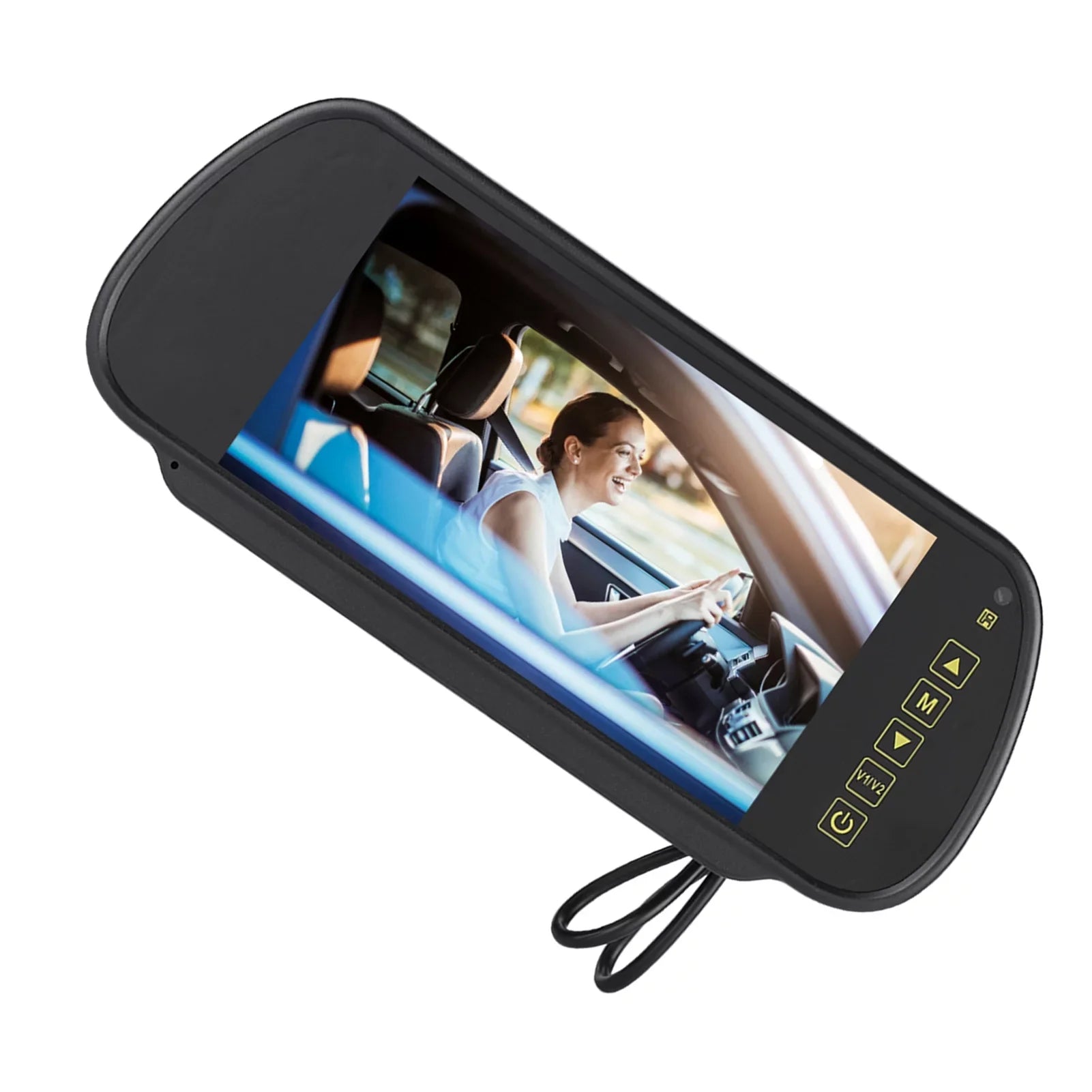 Lsaardth Car Rearview Mirror- 7inch Car Rearview Mirror  Auto Dimming Monitor Rear View Camera With Bracket