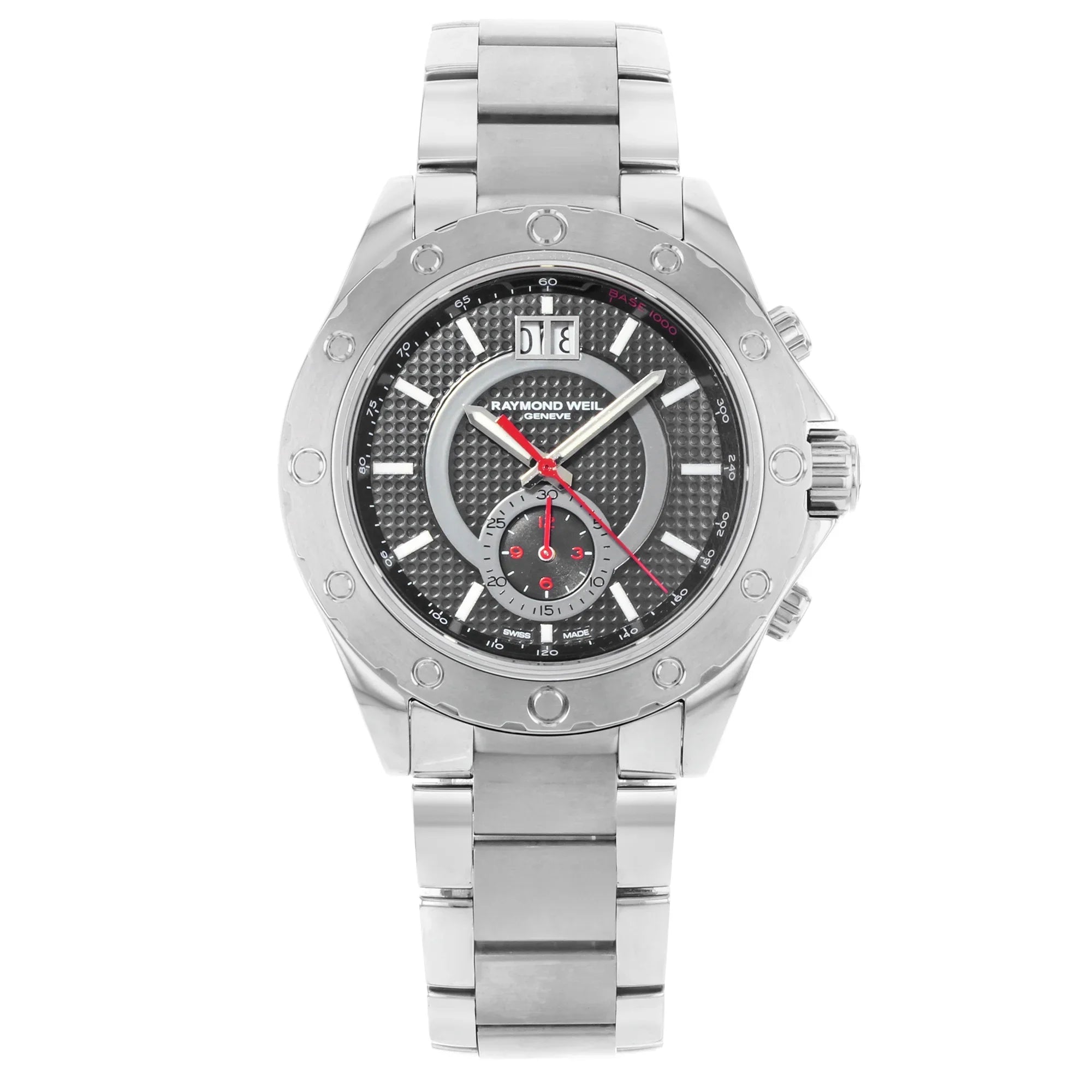 Raymond Weil  Sport Steel Black Dial Chronograph Mens Watch 8600--20001