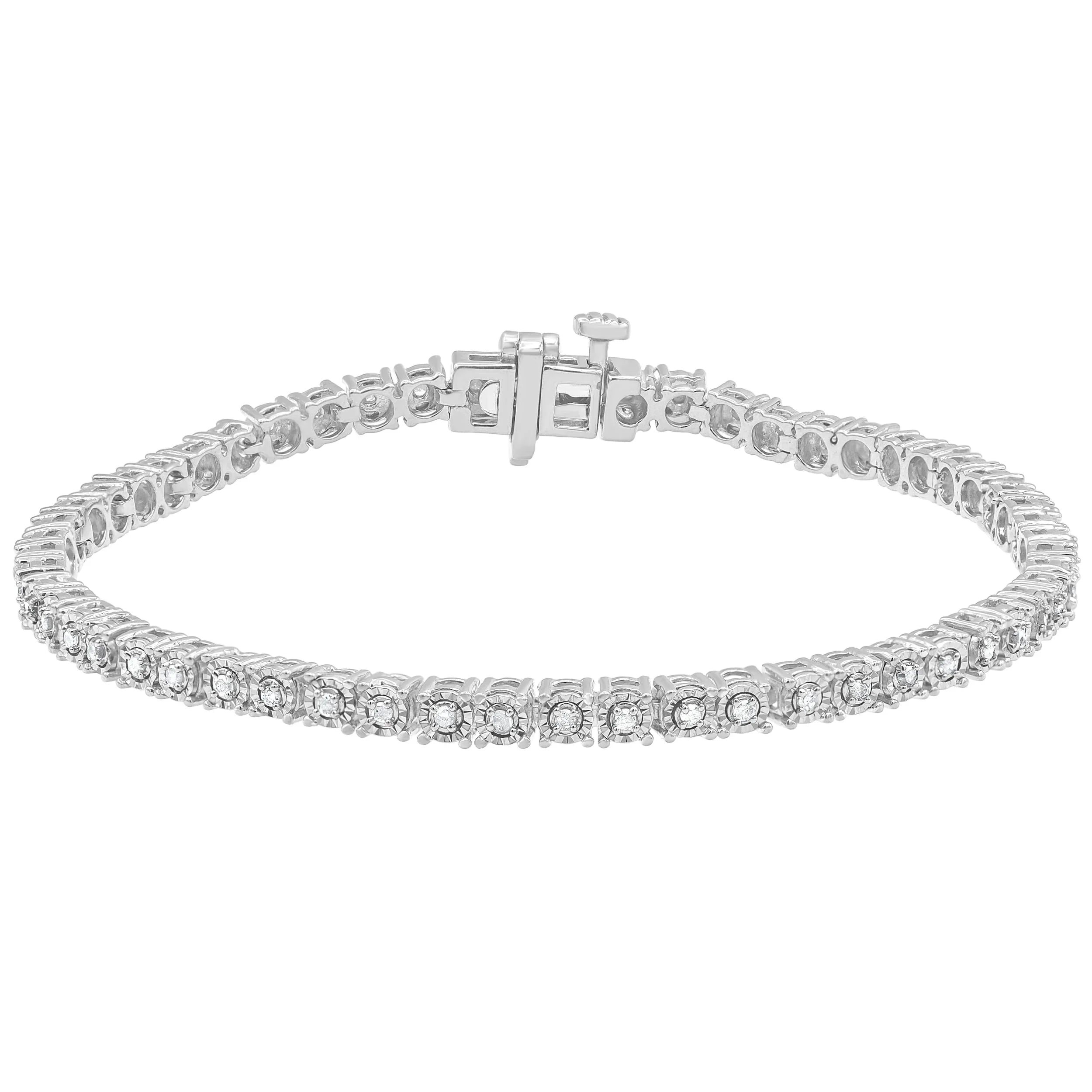 Arista 1/2 Ct Diamond Tennis Bracelet for Women in Sterling Silver Mother's Day Gifts (J-K, I3)