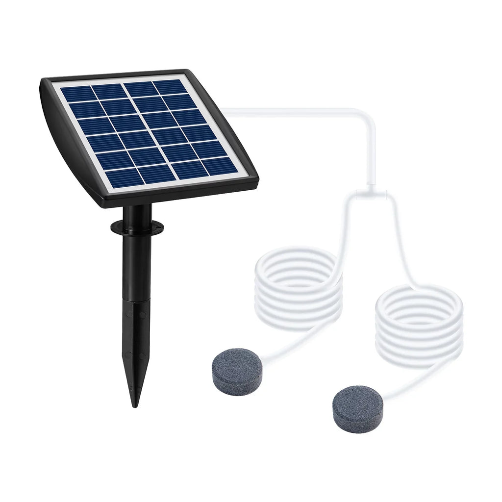 Oxygenation pump,8.2ft Pipe 2 Solar Pump With Aerator Air 6v 2w Solar Fish Pool Pond 2w Solar Pump Pool Pump Aerator Fish 2 Air Bubble Air Pump Aerator Maiju