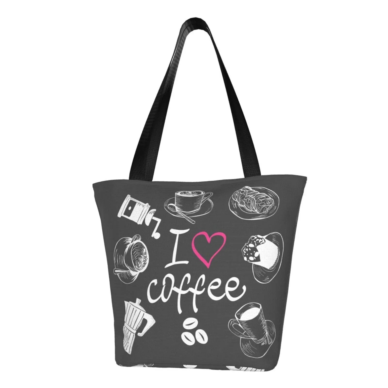 Lukts I Love Coffee Tote Bag,Shoulder Bag Women'S Hobos Handbags Large Capacity Shopping Bag