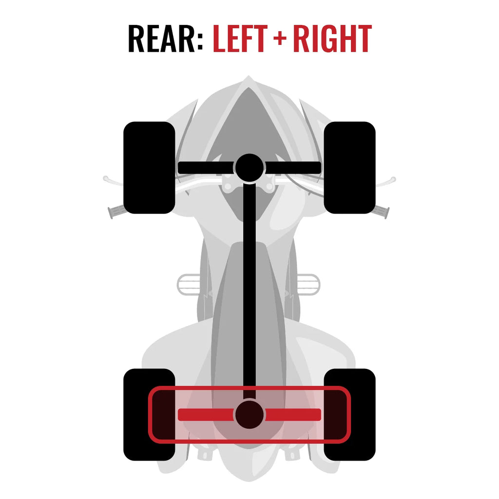 2 pc Sixity  Rear Left Right Axle compatible with Can-Am Commander 800 2015 -    4X4