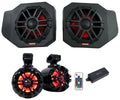 Pair Memphis Audio RNGR65FE Pods+ Tower Speakers+Amp For 2018+ Polaris Ranger