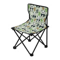 Cartoon Pandas and Bamboos Portable Camping Chair Outdoor Folding Beach Chair Fishing Chair Lawn Chair with Carry Bag Support to 220LBS